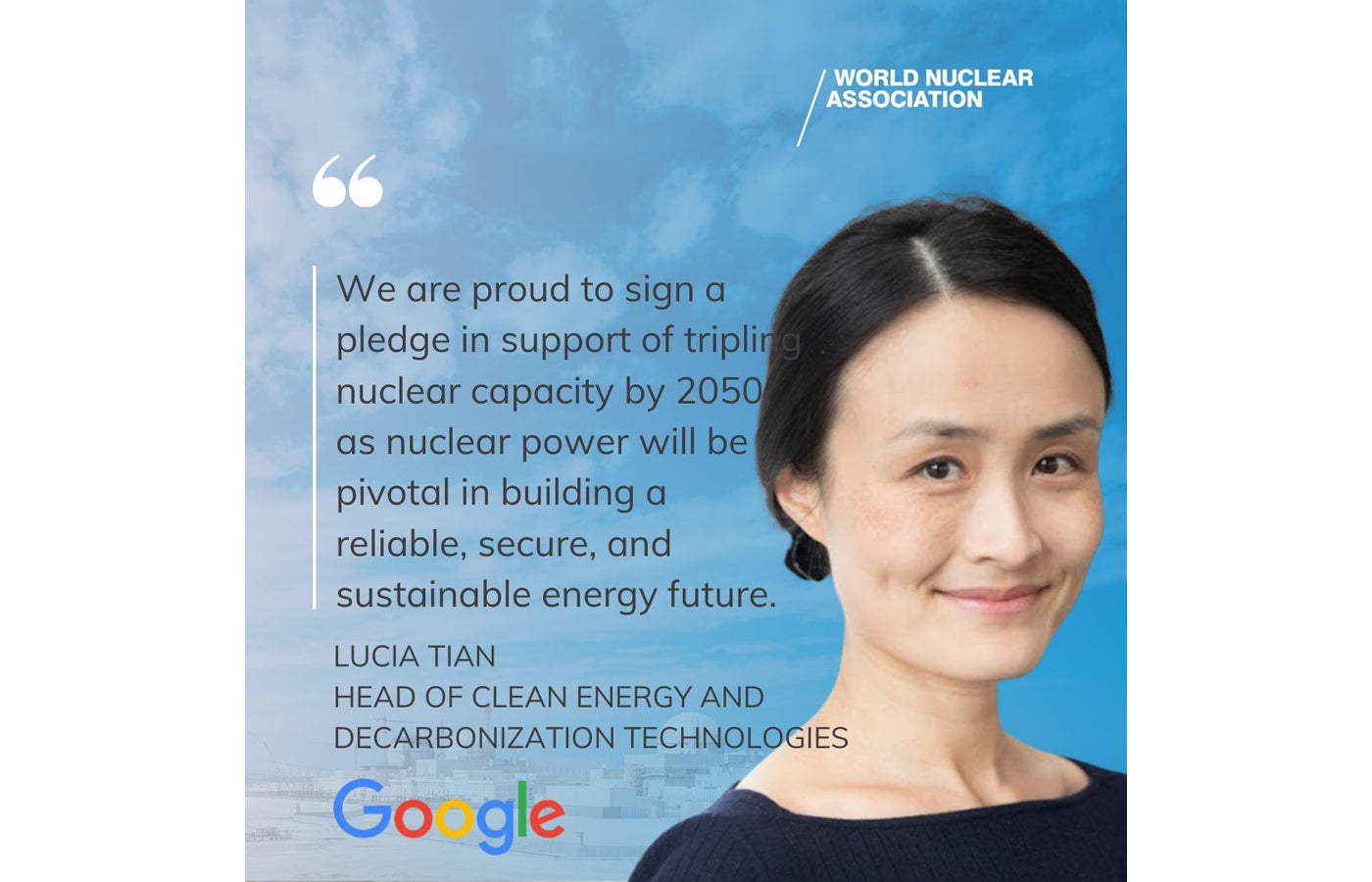 Quote graphic from Lucia Tian of Google.