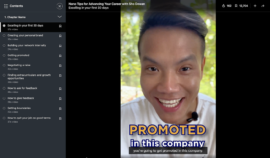 Screenshot from LinkedIn Learning course Nano Tips for Advancing Your Career with Sho Dewan.