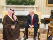 US President Donald Trump and Saudi Crown Prince Mohammed bin Salman in 2017.
