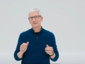 Apple CEO Tim Cook at a company event in February 2025.