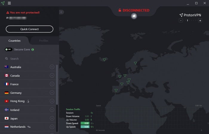 ProtonVPN has a great many privacy features
