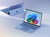 Laptop with Microsoft image