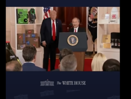 SoftBank CEO Masayoshi Son speaks about the Stargate project at the White House/White House.