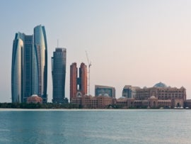 Stock photo of Abu Dhabi's skyline.
