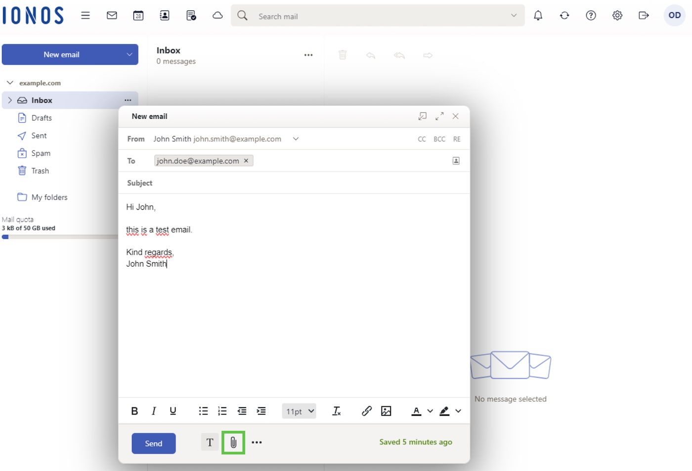 IONOS business email.