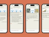 The Claude app can be used to ask questions and generate content with the AI chatbot. This image does not include voice mode in action.