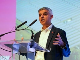 Photo of London Mayor Sadiq Khan.