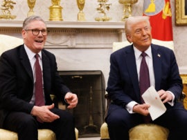 Prime Minister Keir Starmer meets US President Donald Trump.