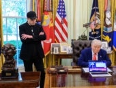 White House photo of President Trump participating in a press conference with departing DOGE advisor Elon Musk.