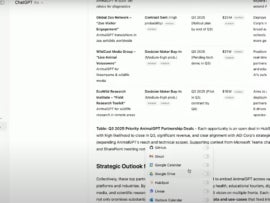 Screenshot of OpenAI ChatGPT Business updates, specifically Connectors, in demo video.