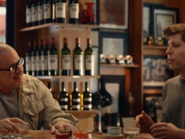 Designer Jony Ive (left) and OpenAI CEO Sam Altman (right).
