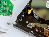 Disassembled a broken hard disk drive to repair support center