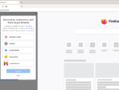 Firefox’s AI sidebar offers a menu of models.