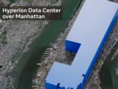 Hyperion Data Center over Manhattan.