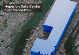 Hyperion Data Center over Manhattan.