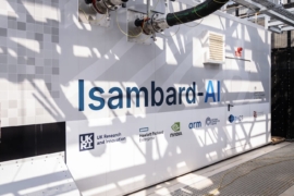 Photo of the Isambard-AI.