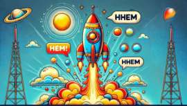 AI-generated image of a rocket launch.