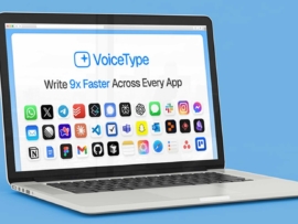VoiceType in a laptop.