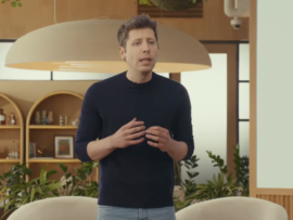 OpenAI CEO Sam Altman speaks on the Aug. 7 livestream at which the AI model GPT-5 was announced.
