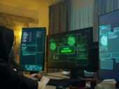 Cybersecurity specialist working on something