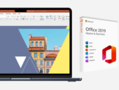 A MacBook Pro and a hardcopy of Microsoft Office.