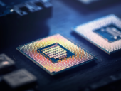 Closeup of computer processor