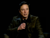 Screenshot of Elon Musk during the Grok 4 launch's livestream from xAI headquarters.