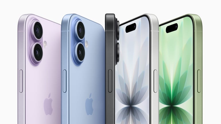 The iPhone 17 comes in five colors.