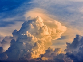 A picture of a cloud.