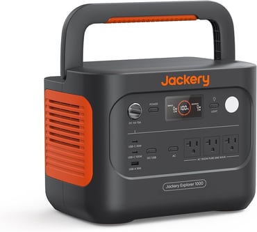Jackery Explorer 1000 v2 Portable Power Station.