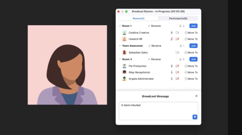 Send a quick note through the Broadcast Message functionality.