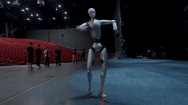 Robots displaying complicated movements.