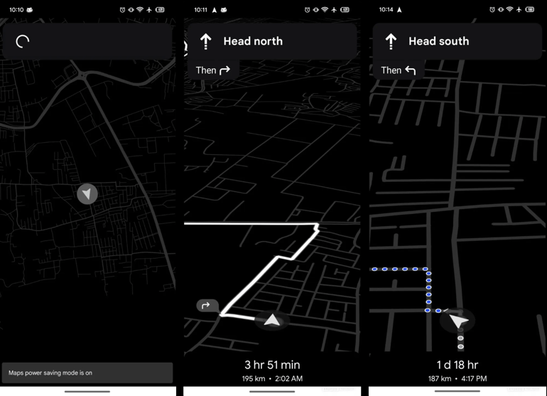 google map navigation