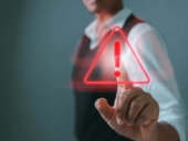 System hacked warning alert, cyber attack network, virus, spyware, scam or Malicious software. Cyber security and cybercrime. Compromised information internet