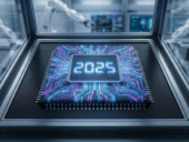 A microchip labeled "2025".