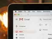 Gmail on laptop.
