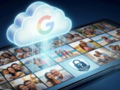 Google Cloud logo with data privacy.