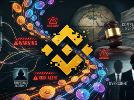 Binance crypto warning on suspicious account.