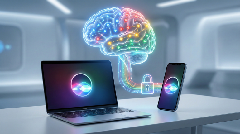 Gemini integration with Siri AI.