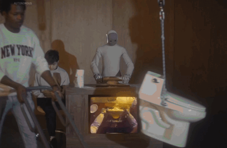 1X robot trains on internet video.