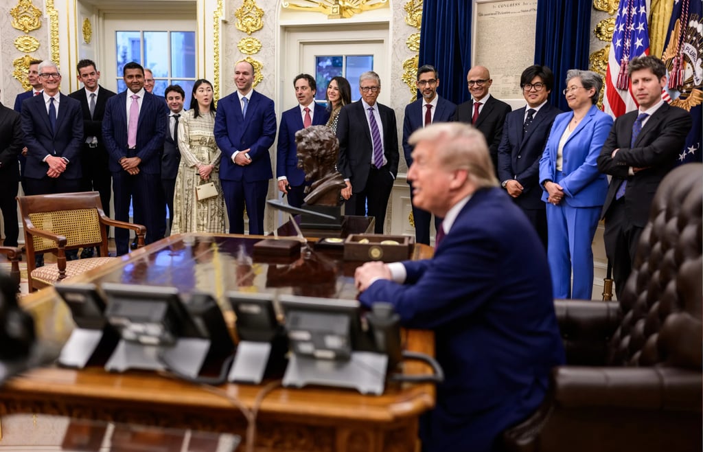 Big Tech to Sign AI Power Cost Pledge at White House Meeting With Trump