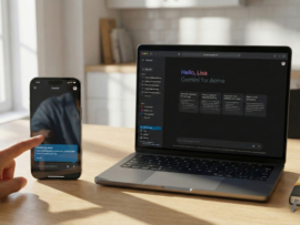 Google Gemini on laptop and mobile.
