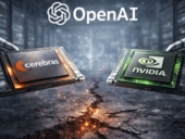 Cerebras and Nvidia chip illustration