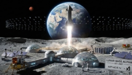 spacex Lunar base illustration