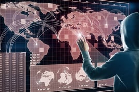 Global Network And Theft Concept