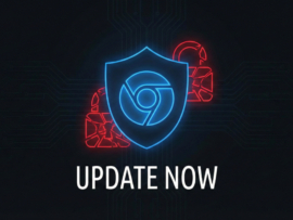 Google security update in LED styling.