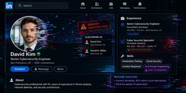 AI-generated image of a fake LinkedIn profile.