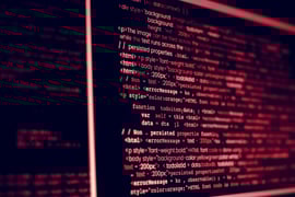 codes on a computer screen