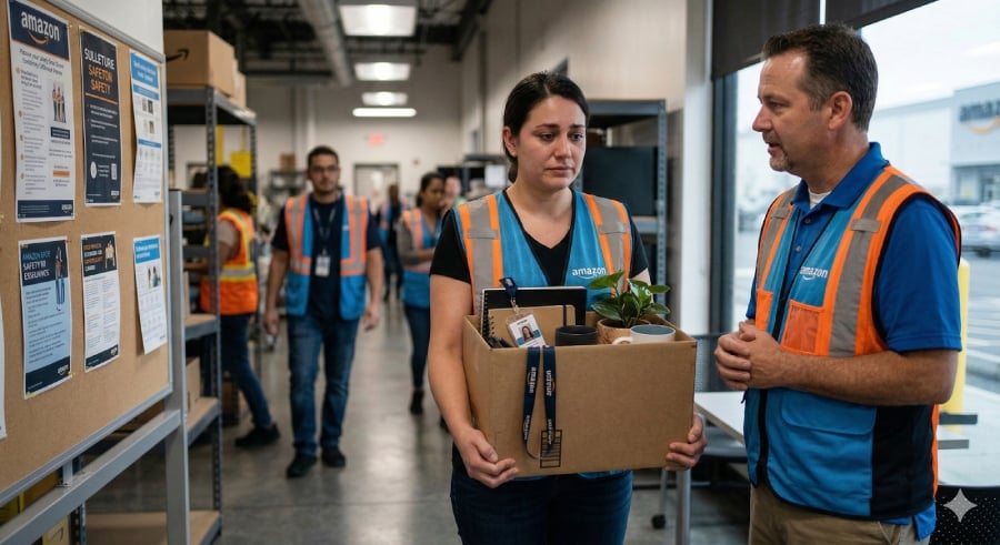 Robots Rise, Humans Fall: Amazon Cuts Robotics Staff Amid Automation Push