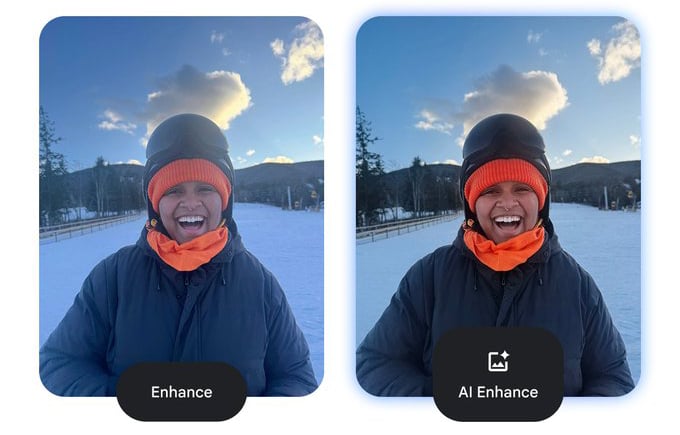 Google Photos Adds One-Tap 'AI Enhance' Tool, Video Speed Controls